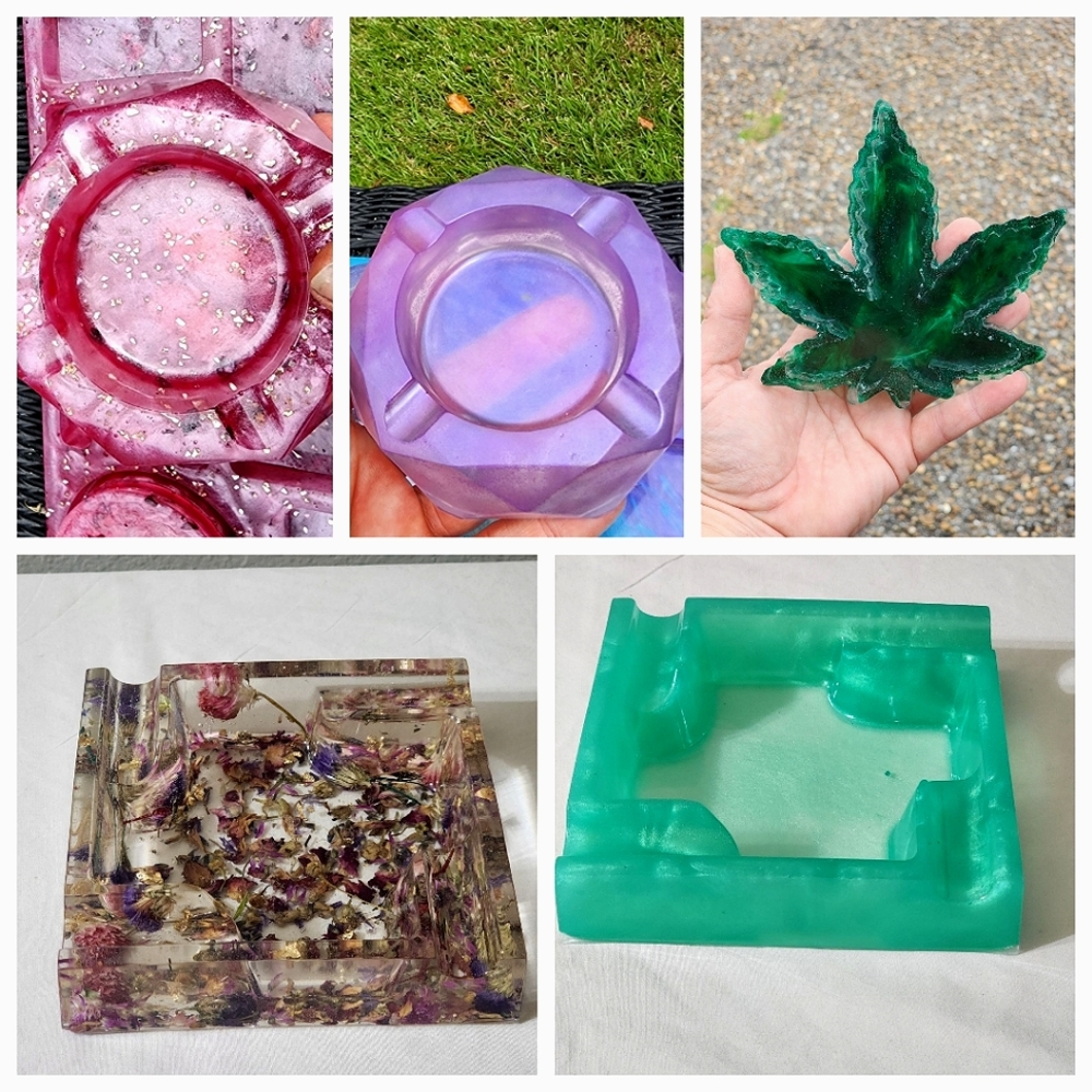 Ashtrays handmade epoxy resin